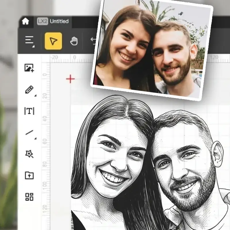 Gravírozási folyamat 2 lépés