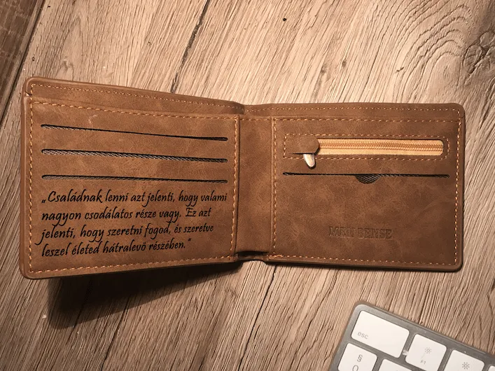 Gravírozott Pénztárca Demó 11