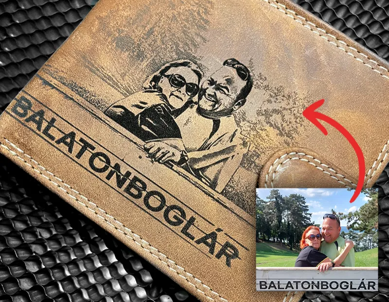 Gravírozott Horgászos referencia