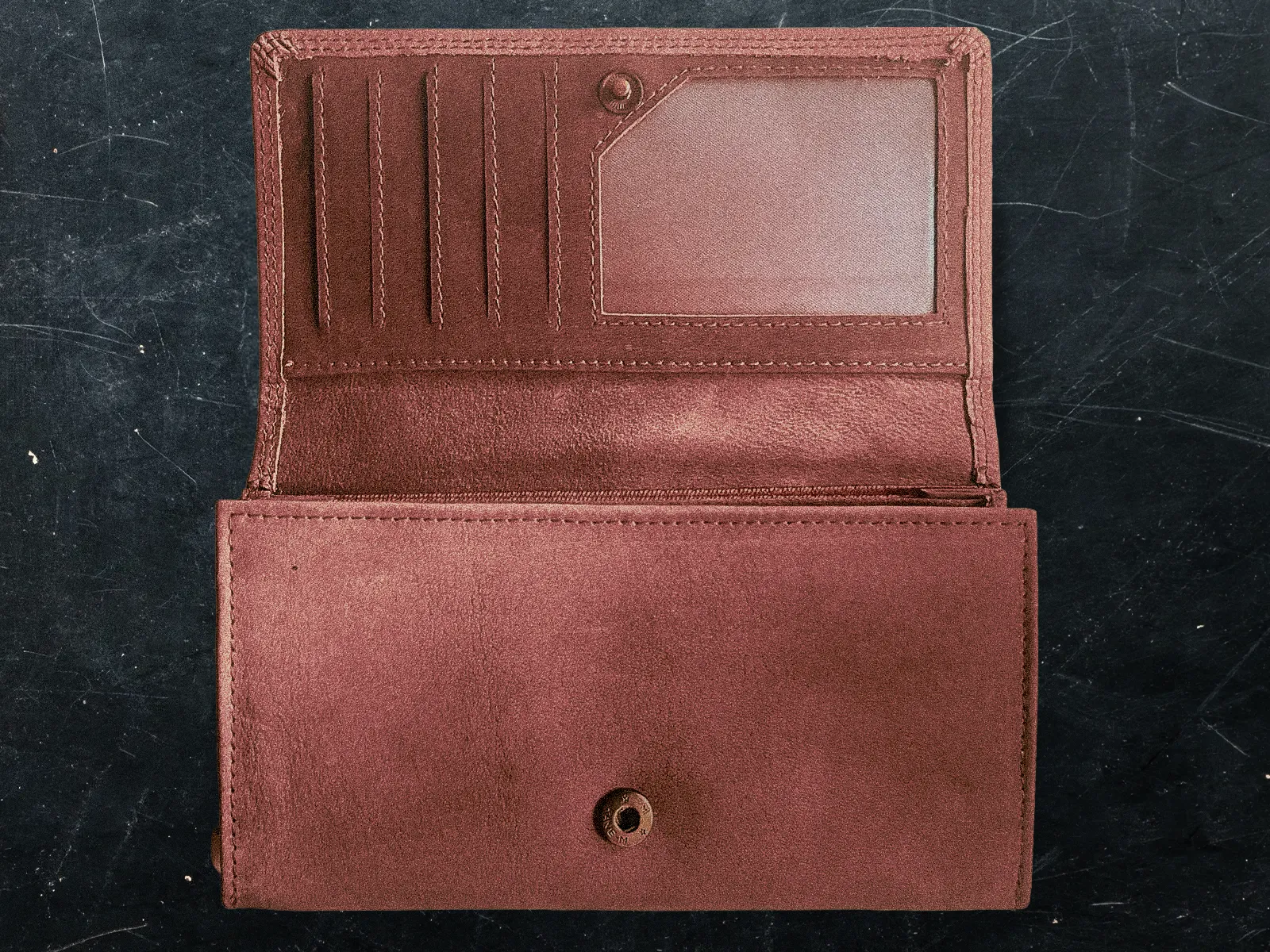 Női Luxury Gravírozott Pénztárca - piros (2)