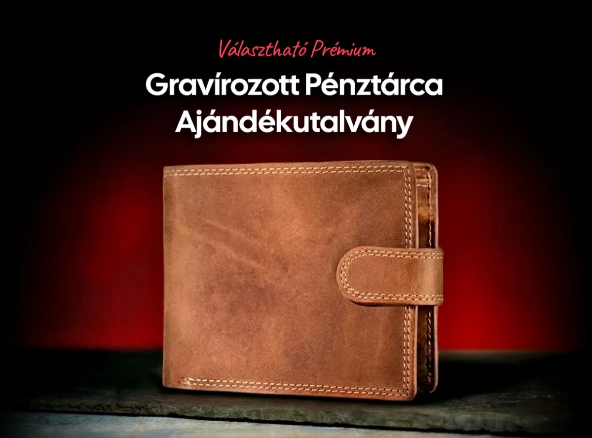 Prémium Gravírozott Pénztárca Ajándékutalvány